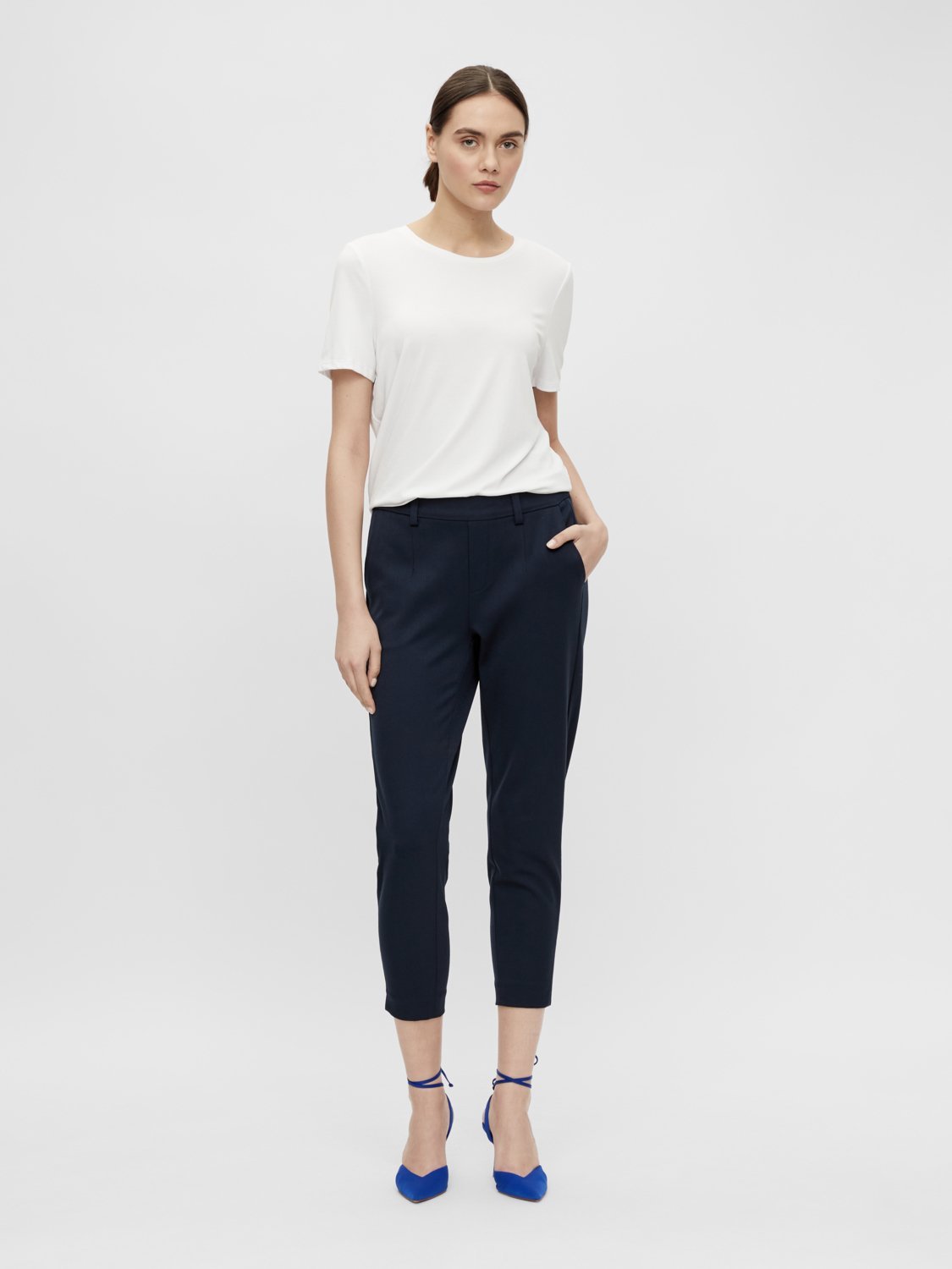 OBJLISA Pants - Sky Captain - VERO MODA & VILA Bergvik